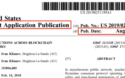 What is an early publication of a patent application?